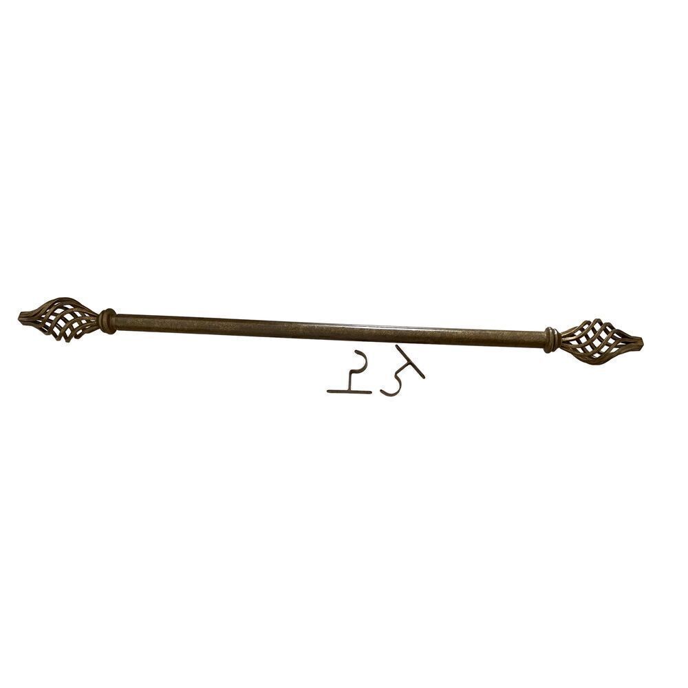 Heavy Duty 2” Cortain Rod Torche Finials 27” to 40”